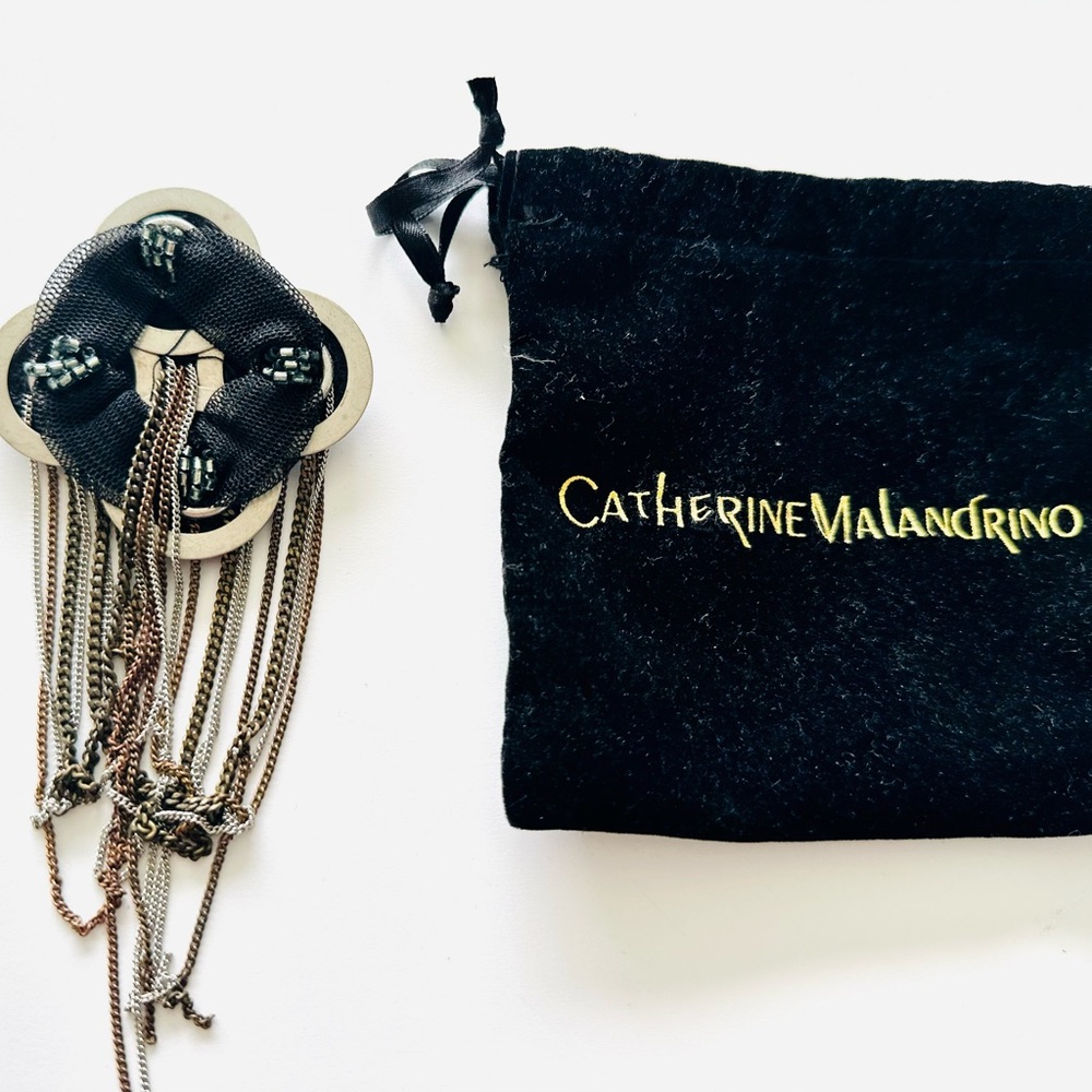 Catherine Malandrino Chain Embellished Brooch